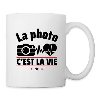 la photo c est la vie,Photo,Photographe - Mug blanc - blanc - Droite
