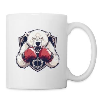 Polar Bear Polar Bear Boxer MMA Logo - Mug - white - Right