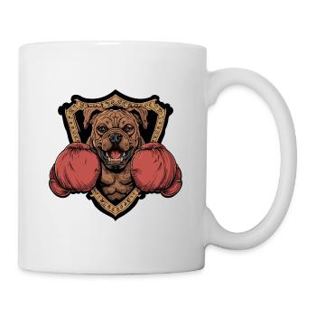 Boxer pour chien MMA Logo - Mug blanc - blanc - Droite