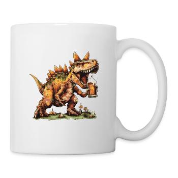 Dinosaurier stegosaurus Bier - Tasse - Weiß - Rechts