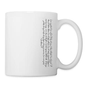 Love - Tasse - Weiß - Rechts