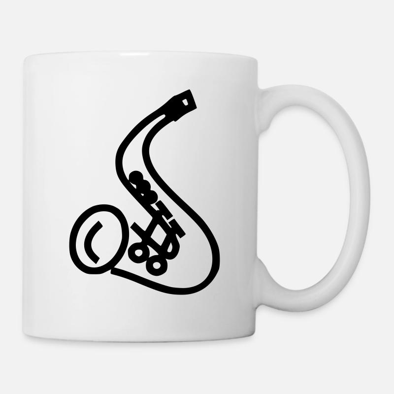 saxophon - Tasse - Weiß