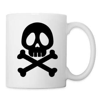 Tête de mort - Skull - Style Anime / Manga - Mug blanc - blanc - Droite