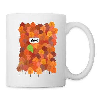 Baum hat Herbst verpennt - Tasse - Weiß - Rechts