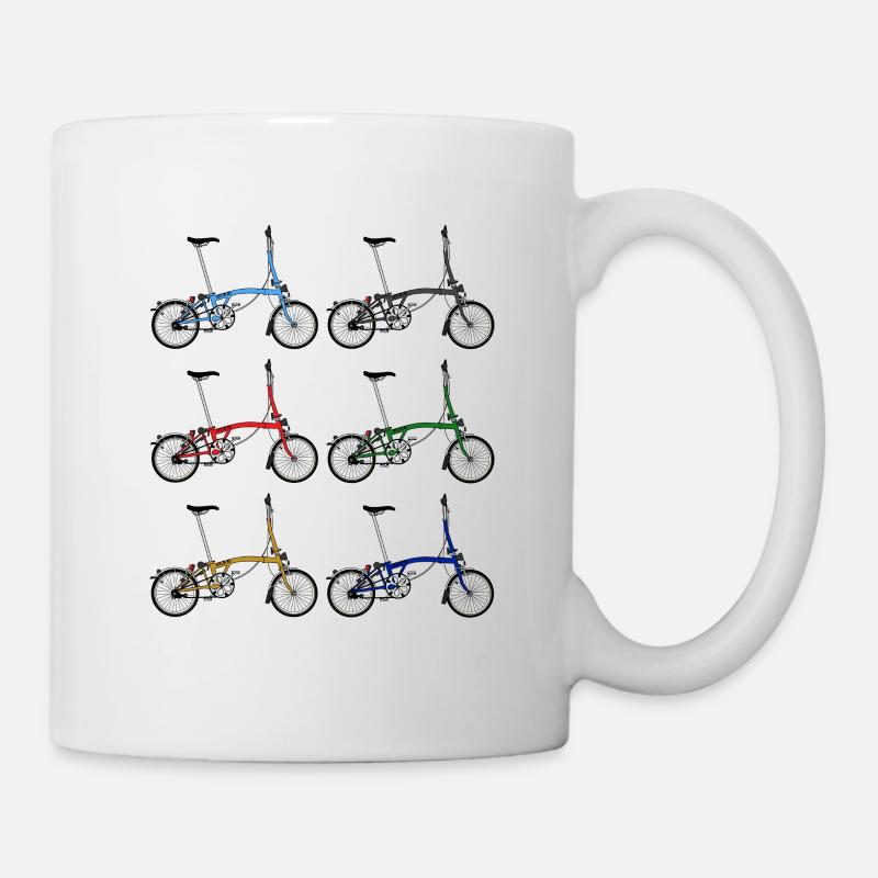 Vélos Brompton - Mug blanc - blanc
