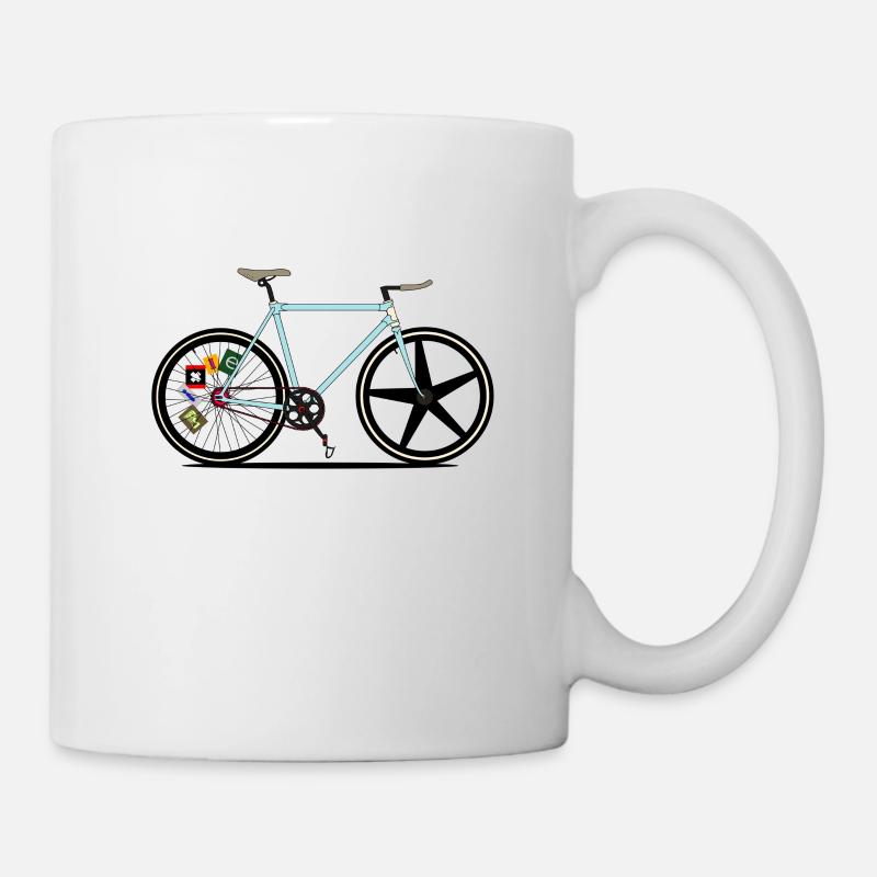 Fixie Bike - Mug - white