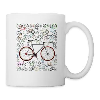 Liebe Fixie Rennrad - Tasse - Weiß - Rechts
