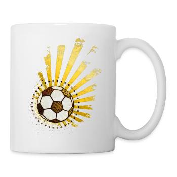 Fußball-Design (Sterne) 03 - Tasse - Weiß - Rechts