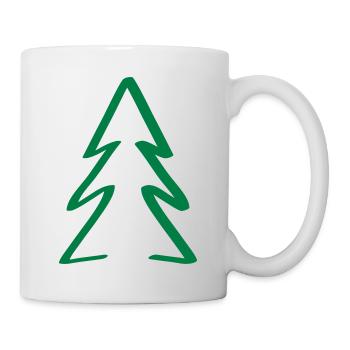 baum weihnachten - Tasse - Weiß - Rechts
