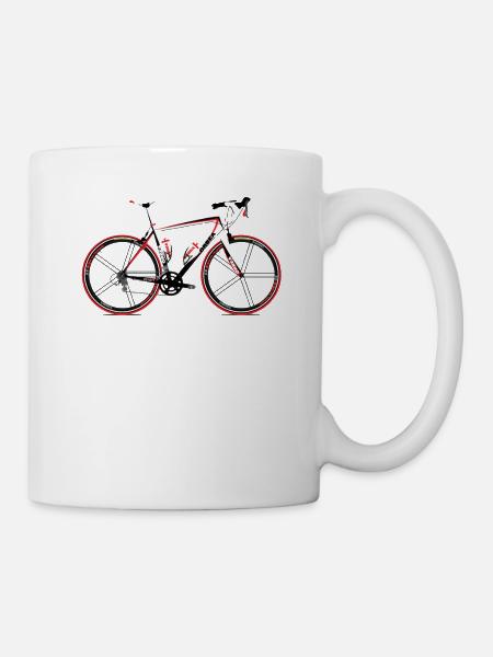 Vélo de course - Mug blanc - blanc