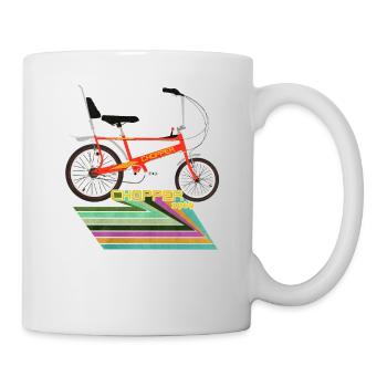 Chopper-Fahrrad - Tasse - Weiß - Rechts