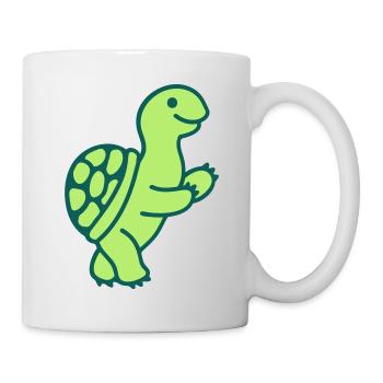 Schildkröte 2 - Tasse - Weiß - Rechts