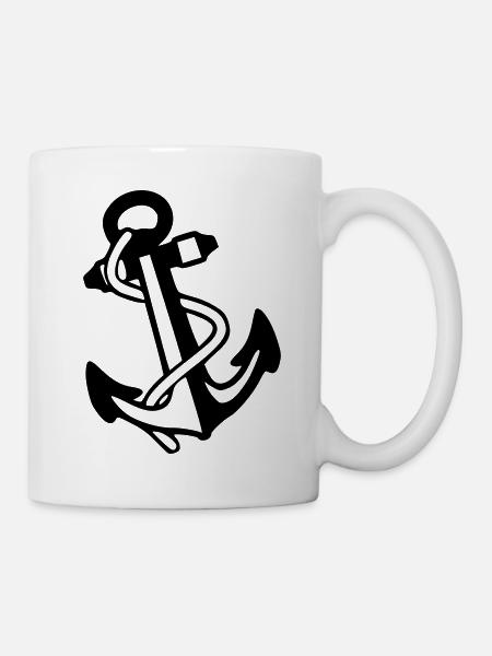 Anker - Tasse - Weiß