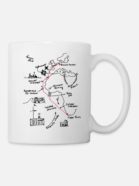 Polarstern Cruiseplot - Tasse - Weiß