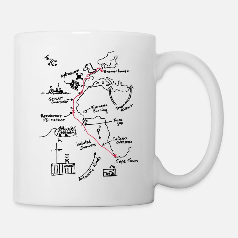Polarstern Cruiseplot - Tasse - Weiß