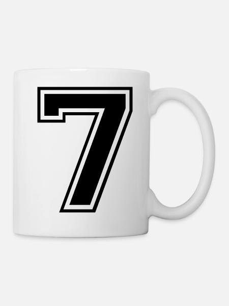 Varsity Number 7 - Mug - white