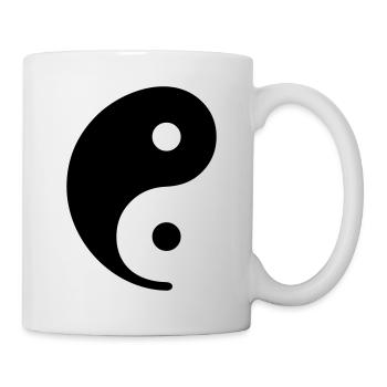 YIN & YANG - juste 01 - Mug blanc - blanc - Droite