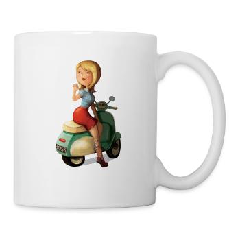 Scooter Girl Hoodies & Sweatshirts - Mug - white - Right