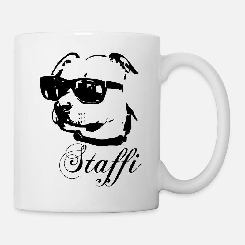 Staffi - Tasse - Weiß