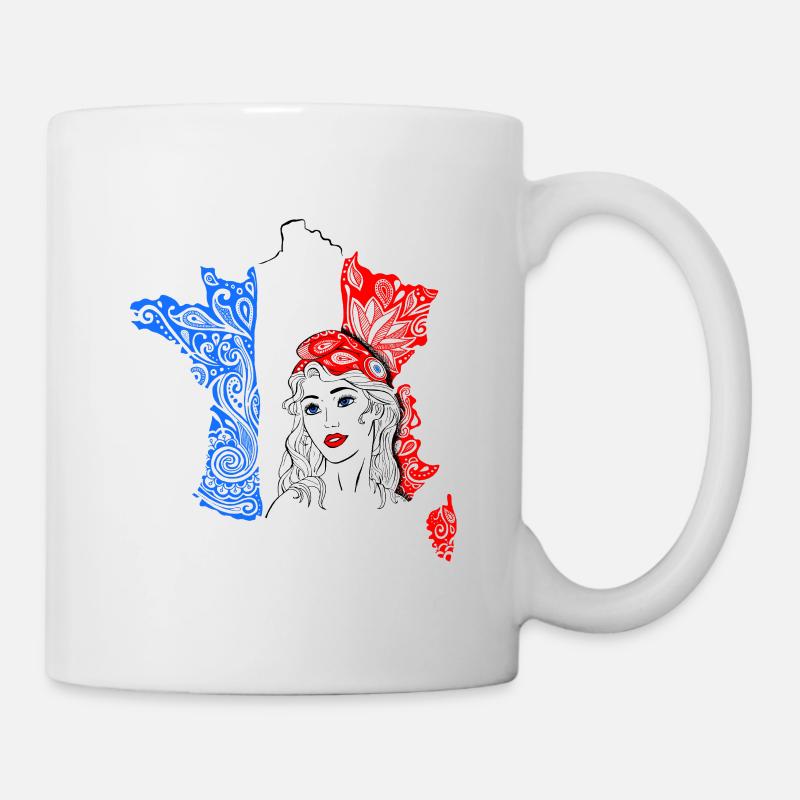 Marianne & France - Mug blanc - blanc