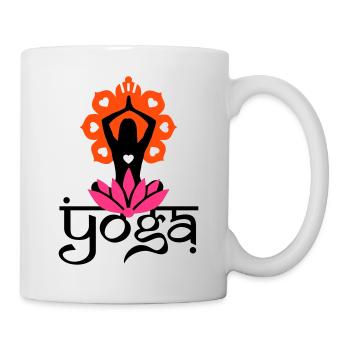 YOGA - Mug blanc - blanc - Droite