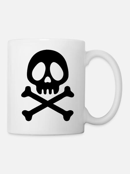 Pirate skull - Mug blanc - blanc