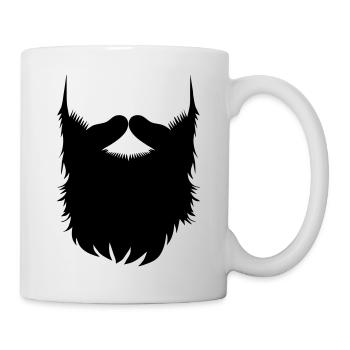 Hipster Beard Vector - Tasse - Weiß - Rechts
