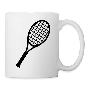 Tennis - Tasse - Weiß - Rechts