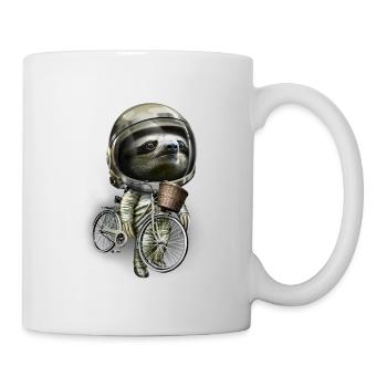 WITH MY BIKE ALONG - Tasse - Weiß - Rechts