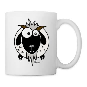 Chèvre Drôle - Mug blanc - blanc - Droite