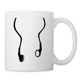 Casque - Mug blanc - blanc - Droite