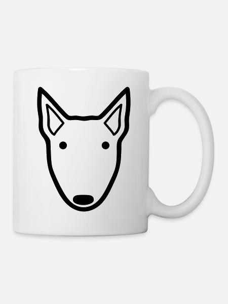 Bullterrier - Tasse - Weiß