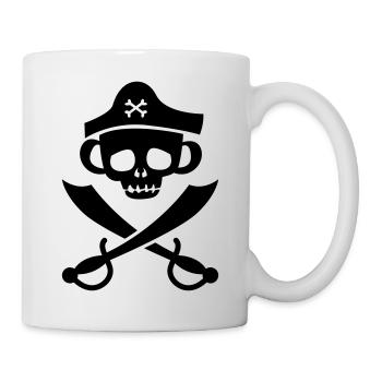 Monkey Skull - Tasse - Weiß - Rechts