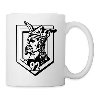 INSIGNE-92-RI NOIR ET BLANC - Mug blanc - blanc - Droite