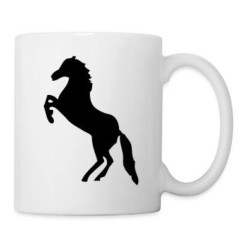 Pferd - Pferde - Tasse - Weiß - Rechts