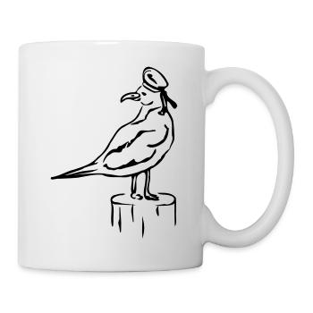 JOHNNY THE SAILOR SEAGULL - Tasse - Weiß - Rechts