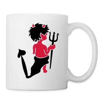 Kleiner Teufel / little devil (a, 2c) - Tasse - Weiß - Rechts