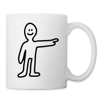 Zeigen - Line - Tasse - Weiß - Rechts
