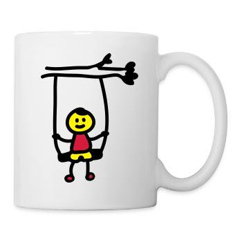 Kind Schaukel 3 - Tasse - Weiß - Rechts