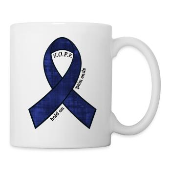 DK Schleife hope - Tasse - Weiß - Rechts