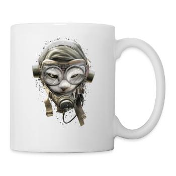 PILOTCAT (Spritzer) - Tasse - Weiß - Rechts