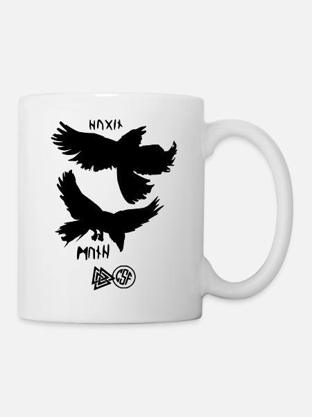 Hugin & Munin - Tasse - Weiß