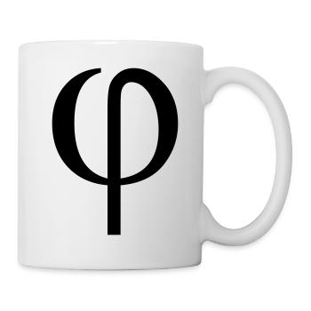 phi greek - Tasse - Weiß - Rechts