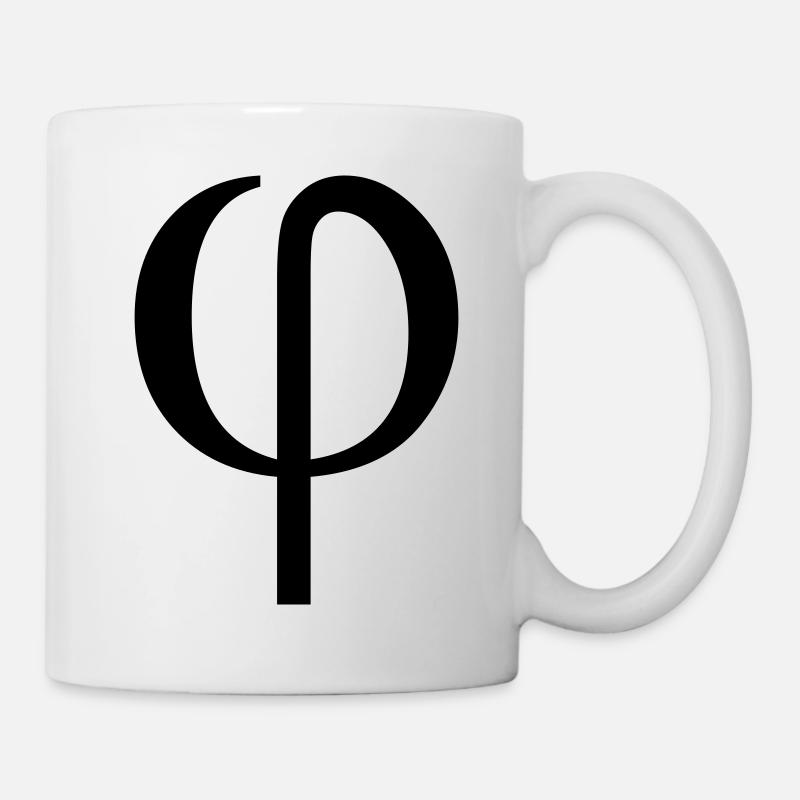 phi greek - Mug - white