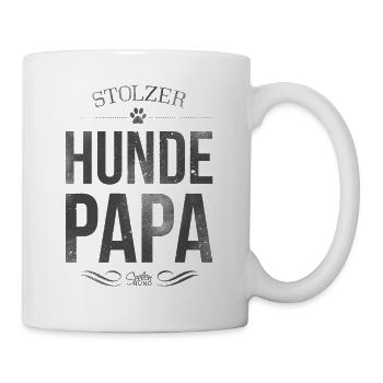Stolzer Hundepapa - Tasse - Weiß - Rechts