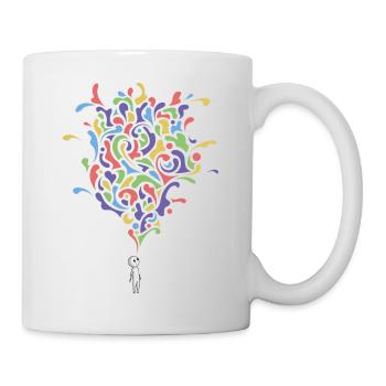 Think abstract. - Mug blanc - blanc - Droite
