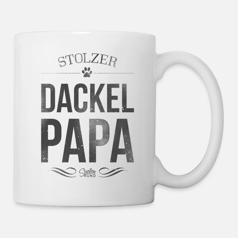 Stolzer Dackel-Papa - Tasse - Weiß