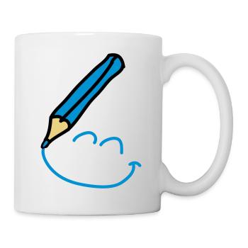 doodle_smiley_3c - Mug - white - Right