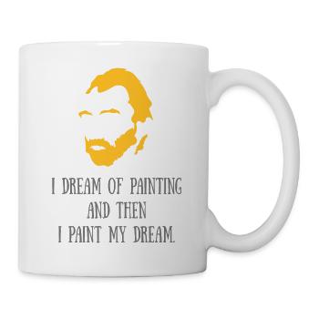 Van Gogh Dreaming - Tasse - Weiß - Rechts