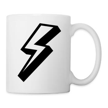 lightning thunder sky - Mug - white - Right